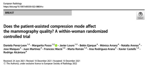 European?Radiology：你是否還在為乳腺鉬靶所帶來的不適而煩惱？