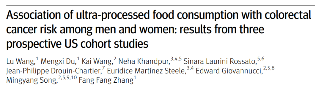 BMJ：超加工食品、含糖飲料增加男性結(jié)直腸癌風(fēng)險(xiǎn)，而酸奶降低女性結(jié)直腸癌風(fēng)險(xiǎn)